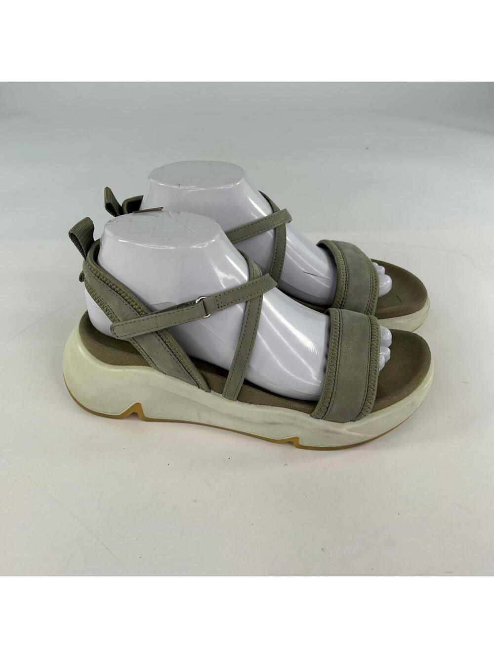 Ecco Womens Chunky Sport Sandals US 8.5 Green Platform Strappy Shoes - Picture 13 of 13